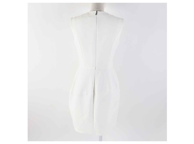 Autre Marque Ärmelloses Kleid mit Kunstperlen YOKO CHAN weiß 40 - Ansicht 4