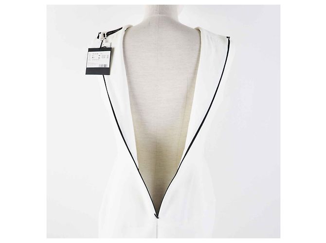 Autre Marque Ärmelloses Kleid mit Kunstperlen YOKO CHAN weiß 40 - Ansicht 5