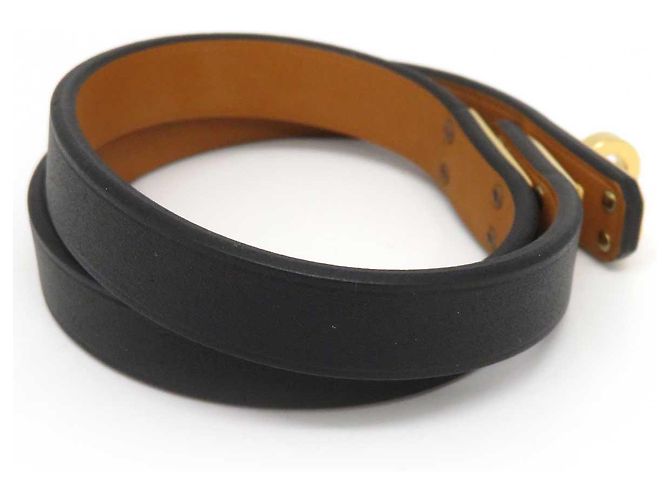 Hermès Hermes Leather Mini Kelly Bracelet Black - view 5