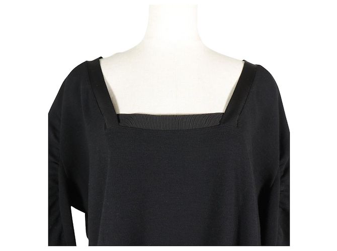 Camicia tunica in rayon nylon nera Prada - vista 2