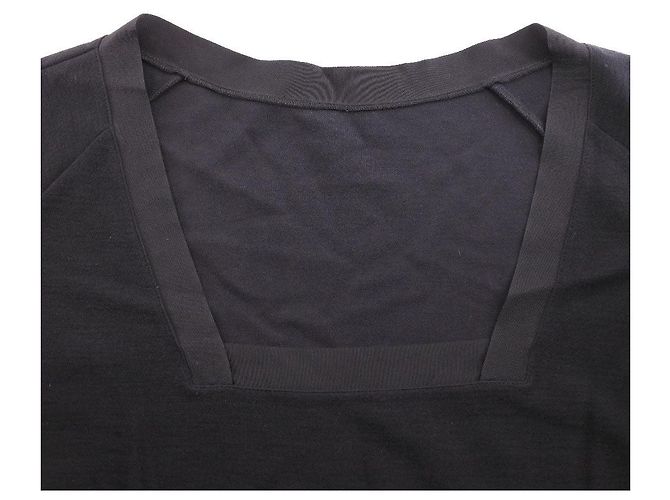 Camicia tunica in rayon nylon nera Prada - vista 8