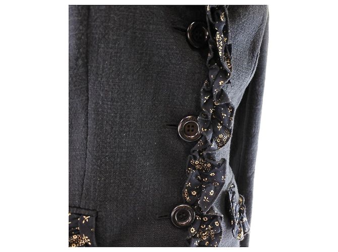 Set nero con volant floreali da donna Moschino - vista 3