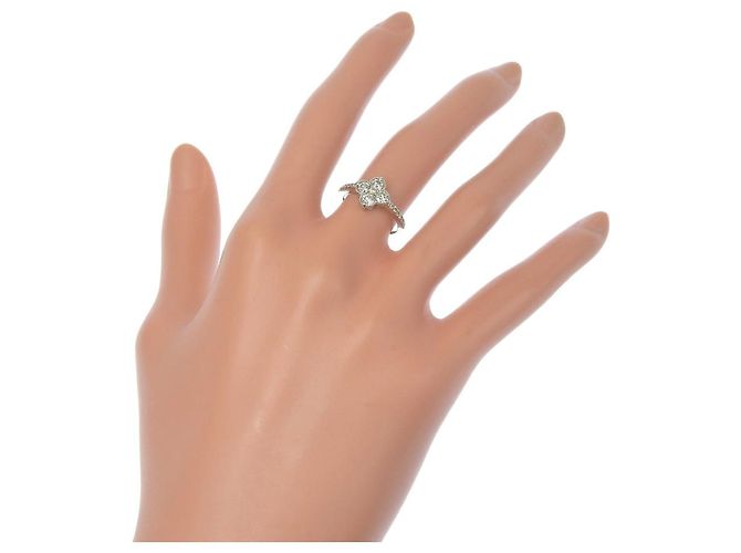 Autre Marque Blumenring Pt950 Platin Diamant 9 Silber - Ansicht 2