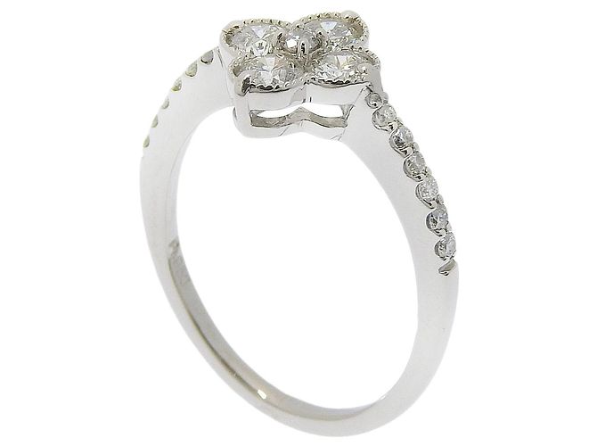 Autre Marque Blumenring Pt950 Platin Diamant 9 Silber - Ansicht 3