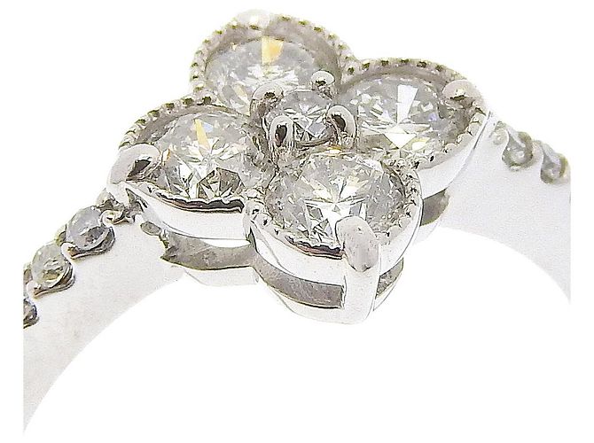 Autre Marque Blumenring Pt950 Platin Diamant 9 Silber - Ansicht 4
