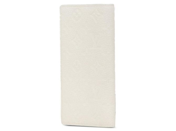 Portafoglio lungo Brazza NM Monogram Empreinte di Louis Vuitton Bianco - vista 2