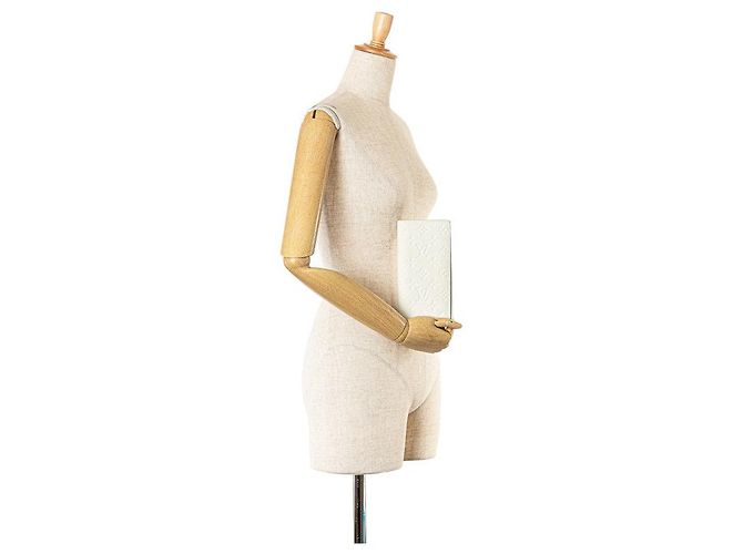 Portafoglio lungo Brazza NM Monogram Empreinte di Louis Vuitton Bianco - vista 8
