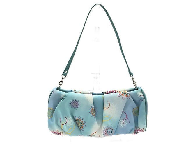 Salvatore Ferragamo Ferragamo Nylon Leather Accessory Pouch Blue - view 2