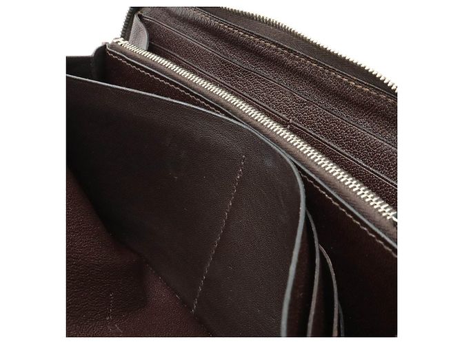 Portafoglio lungo classico in coccodrillo Azap di Hermès Marrone - vista 6