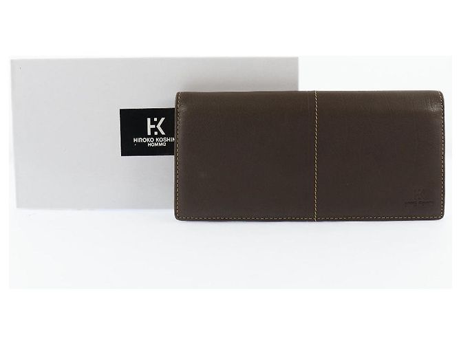 Autre Marque Hiroko Koshino Herren Langgeldbörse HH-A0001 Braun - Ansicht 10