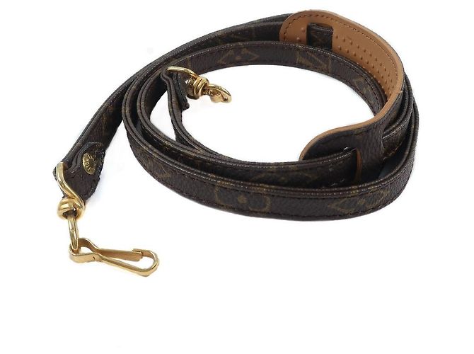 Cinghia a spalla in tela Monogram Louis Vuitton Marrone - vista 3