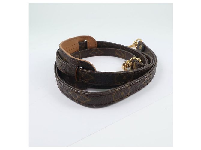 Cinghia a spalla in tela Monogram Louis Vuitton Marrone - vista 4