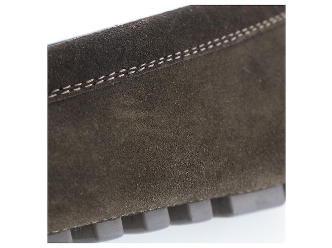 Scarpe da guida in suede Louis Vuitton FA0043 Marrone - vista 14