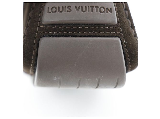 Scarpe da guida in suede Louis Vuitton FA0043 Marrone - vista 18