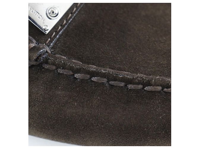 Scarpe da guida in suede Louis Vuitton FA0043 Marrone - vista 8