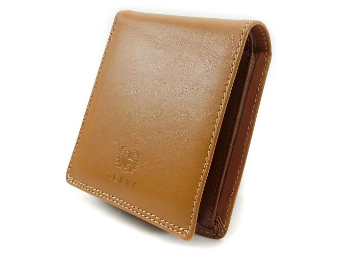 Autre Marque ZENNY Leder Bifold Geldbörse Kamel Braun - Ansicht 2