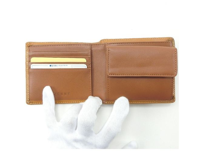 Autre Marque ZENNY Leder Bifold Geldbörse Kamel Braun - Ansicht 6