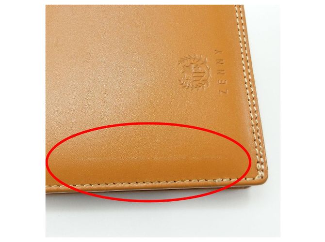 Autre Marque ZENNY Leder Bifold Geldbörse Kamel Braun - Ansicht 9