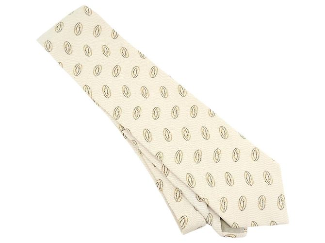Cravatta da uomo in seta beige Armani - vista 2