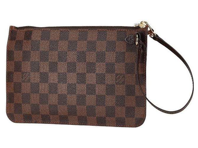Neverfull Louis Vuitton Damier Pouch Brown PVC Leather - view 2