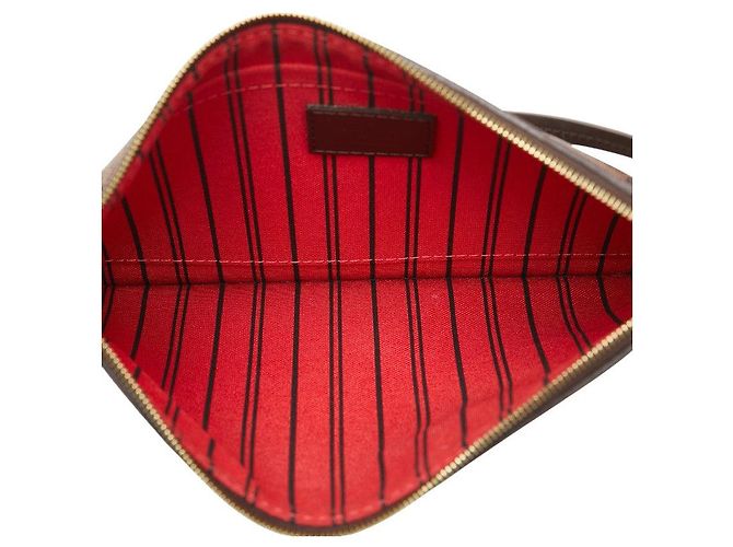 Neverfull Louis Vuitton Damier Pouch Brown PVC Leather - view 6