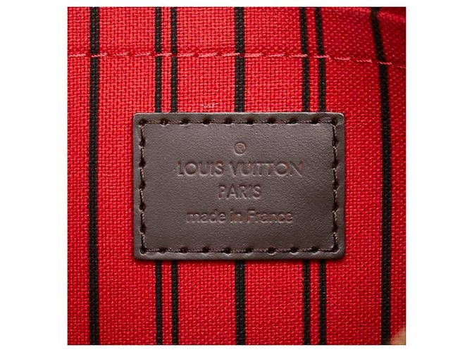 Neverfull Louis Vuitton Damier Pouch Brown PVC Leather - view 7