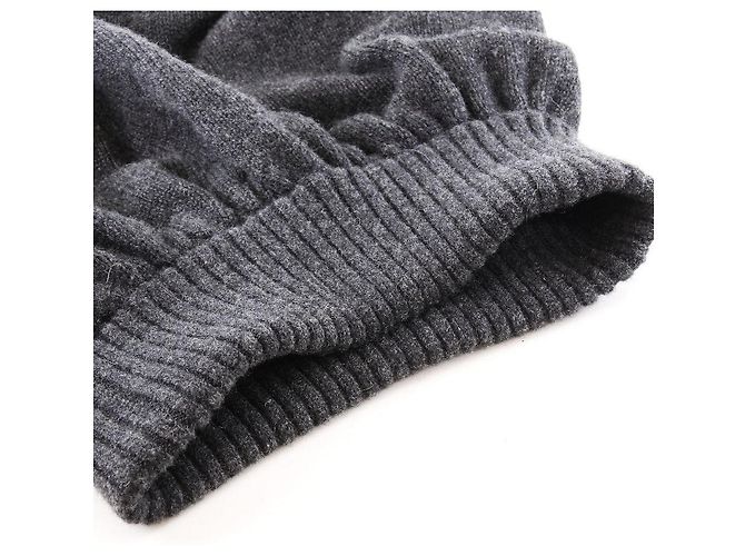 Falda de cachemira gris de Chanel Castaño - vista 6