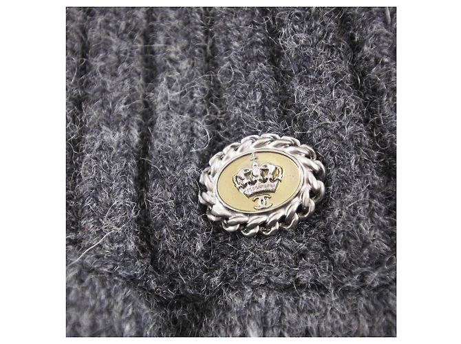Falda de cachemira gris de Chanel Castaño - vista 7