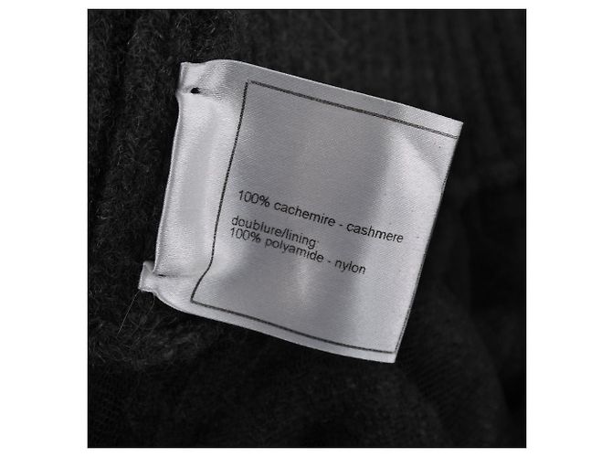 Falda de cachemira gris de Chanel Castaño - vista 9