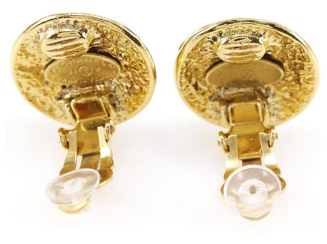 Orecchini placcati in oro Chanel D'oro - vista 4