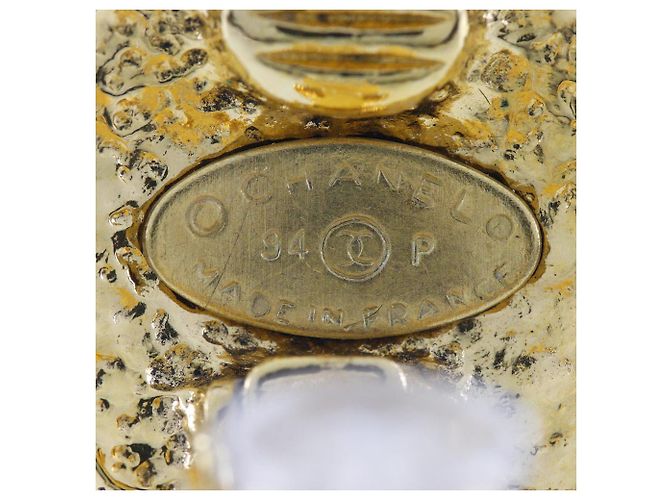 Orecchini placcati in oro Chanel D'oro - vista 7