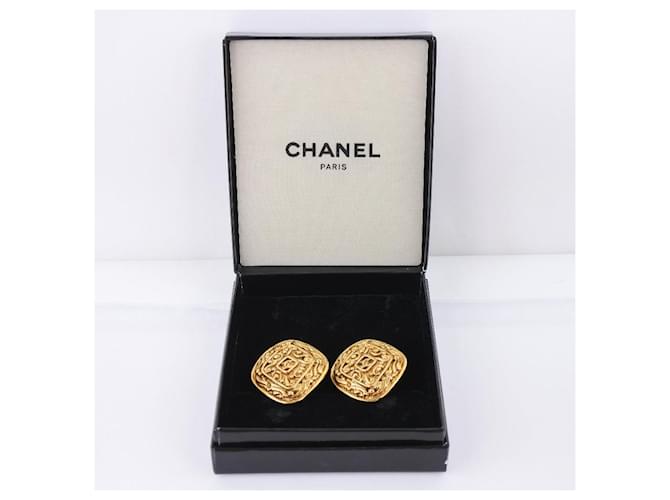 Orecchini vintage Chanel Coco Mark D'oro - vista 6