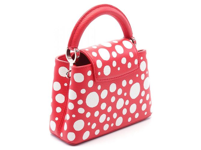 Sac à main Louis Vuitton Capucines Mini Infinity Dot M21692 Rouge - vue 2