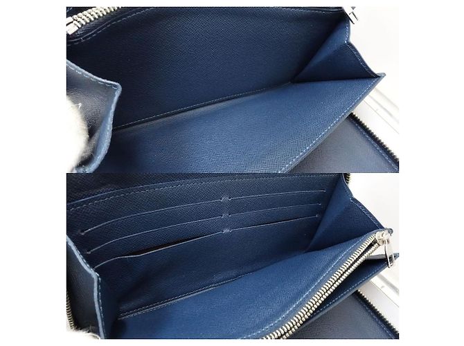Cartera Zippy Organizer de cuero Taiga Louis Vuitton M30515 Azul - vista 8