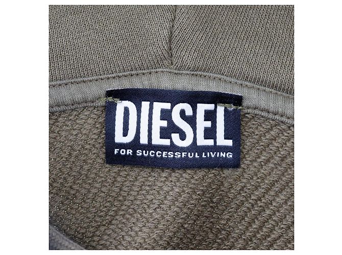 Autre Marque Diesel S-UMMER-E7 Sudadera de algodón A06507 Caqui - vista 5