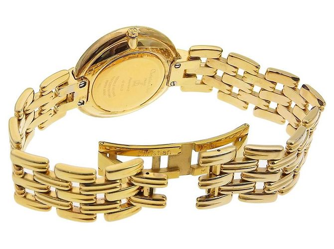 Reloj de cuarzo chapado en oro Dior Bagheera 47154-3 - vista 5