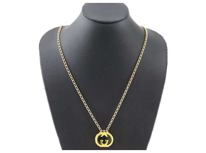 Collana medaglione placcata oro Gucci D'oro - vista 2