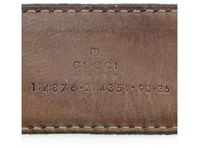 Schwarzer Gucci Leder-Gürtel mit Flechtmuster - Ansicht 10