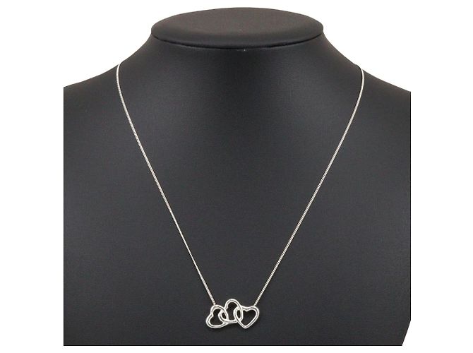 Tiffany & Co Collana Triple Cuore Tiffany Argento 925 - vista 2