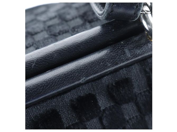 Borsa a spalla in velluto Chanel A33096 Nero - vista 10