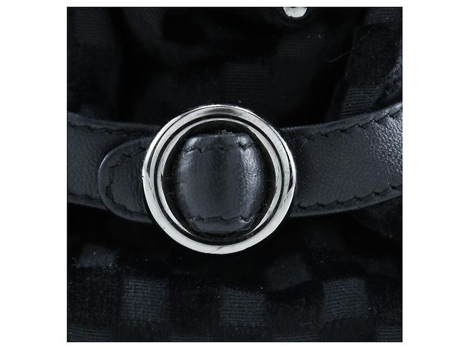 Borsa a spalla in velluto Chanel A33096 Nero - vista 3