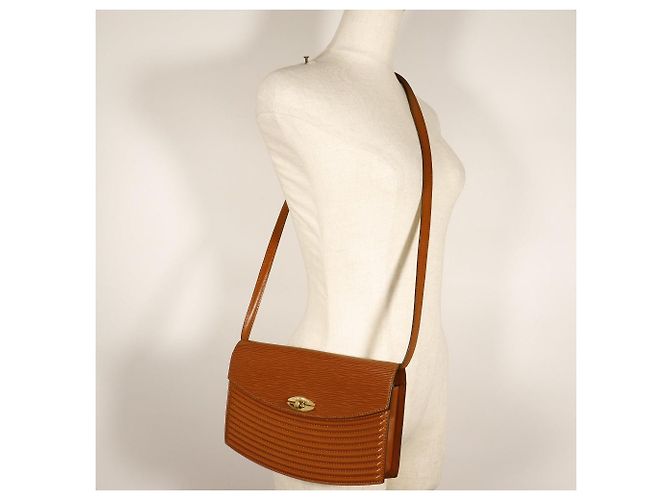 Borsa a Spalla Prebourg in Pelle Epi Louis Vuitton M52563 Marrone - vista 12
