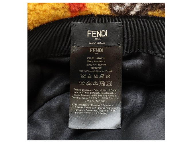 Fendi Polyester Wool Bucket Hat Hat - view 5