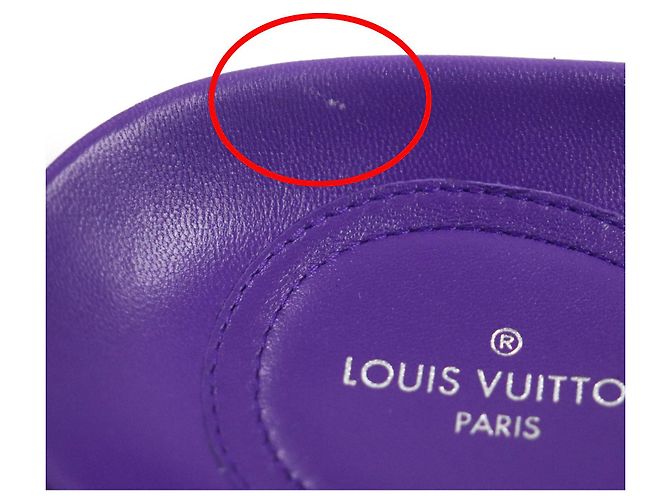 Mule in pelle Louis Vuitton Sunset Line 38 Porpora - vista 10