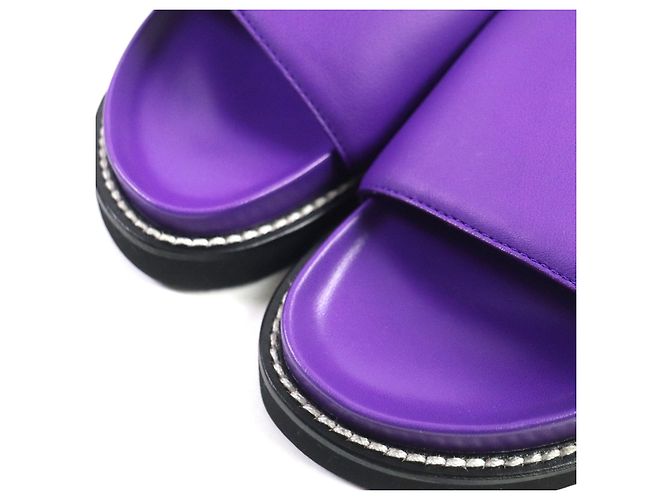 Mule in pelle Louis Vuitton Sunset Line 38 Porpora - vista 4