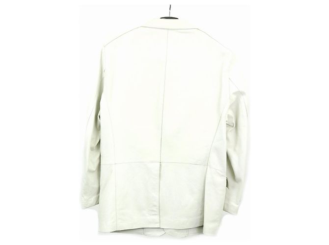 Theory Lederjacke Weiß - Ansicht 2