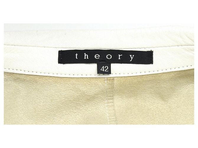 Theory Lederjacke Weiß - Ansicht 3