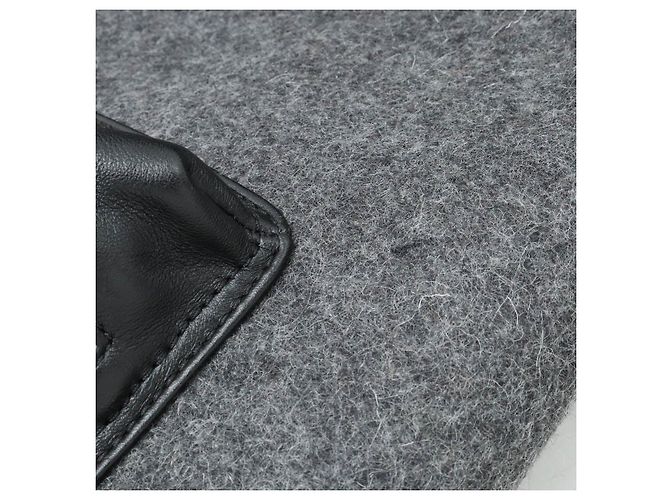 MCM Stadtrucksack Wool Leather Backpack Grey - view 7