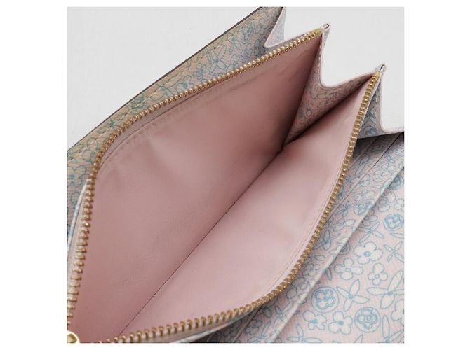 Louis Vuitton Monogram Fleuris Sarah Wallet M60232 Pink - view 6