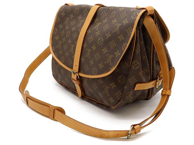 Louis Vuitton Monogram Saumur 35 Shoulder Bag M42254 Brown - view 2